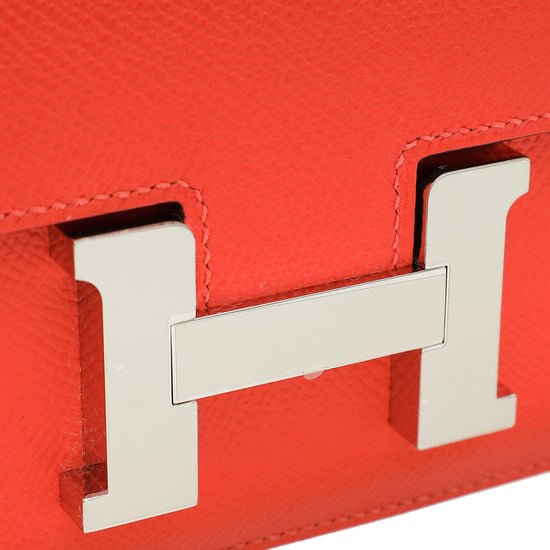 Hermes Orange Field Constance III Re-Edition Mini Bag