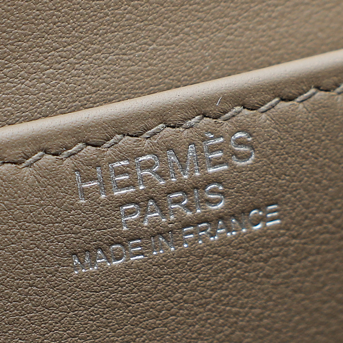 Hermes Etoupe Boucle Sellier Bag