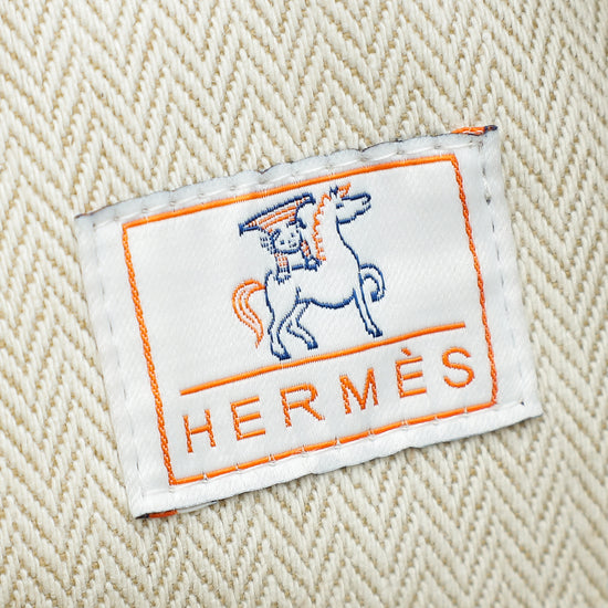 Hermes Biscuit Bride-A Brac Cabriole Herringbone Large Case Pouch