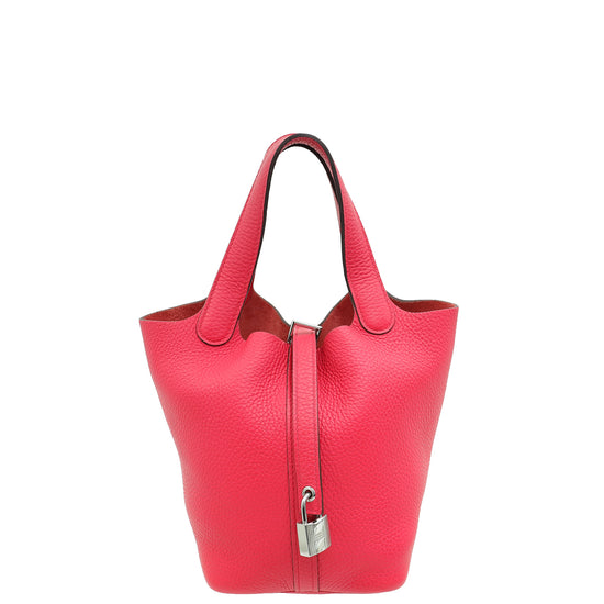 Hermes Rose Extreme Picotin Lock 18 Bag