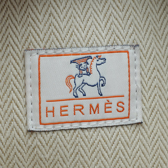 Hermes Terracotta Bride-A-Brac Cabriole Herringbone Large Case Pouch