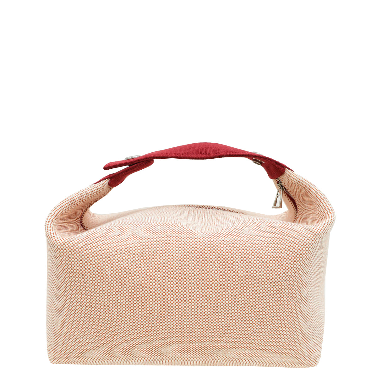 Hermes Terracotta Bride-A-Brac Cabriole Herringbone Large Case Pouch-Hermes-THE CLOSET
