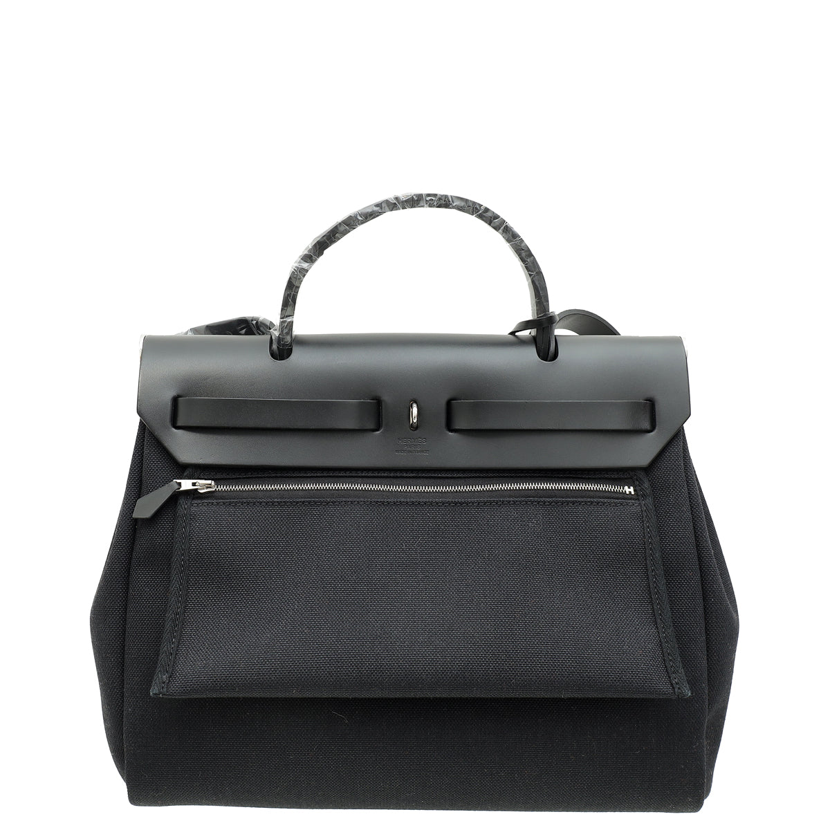 Hermes Noir Herbag Zip 31 PM Retourne Vache Haunter Bag