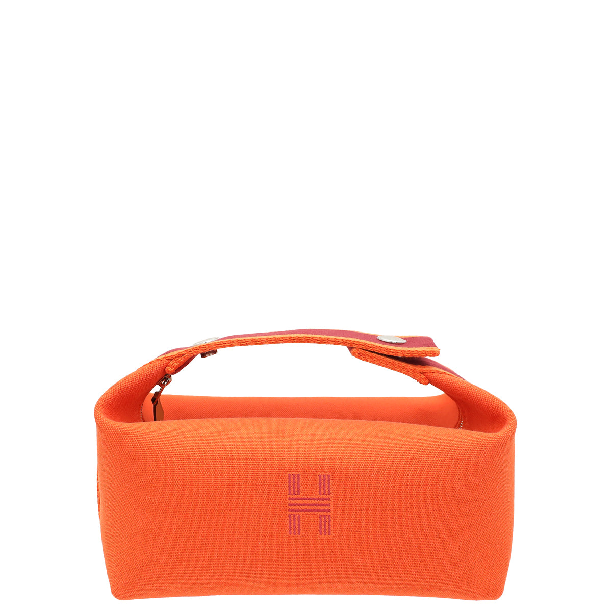 Hermes Orange Feu Bride-a-Brac Case, Small Model