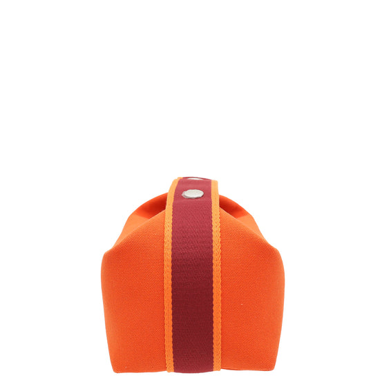 Hermes Orange Feu Bride-a-Brac Case, Small Model