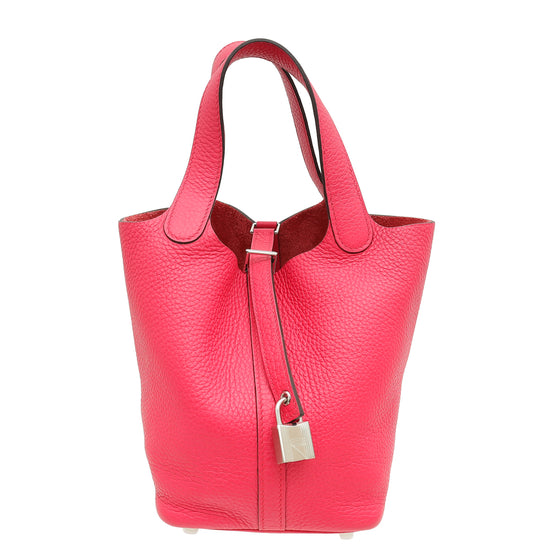 Hermes Rose Extreme Picotin Lock 18 Bag