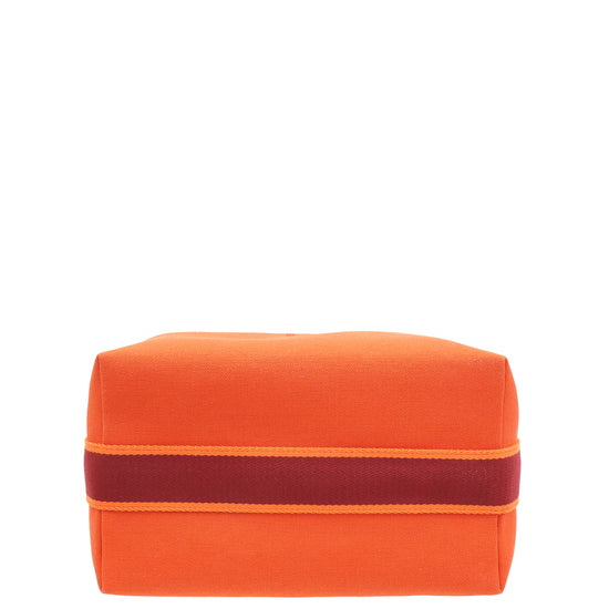 Hermes Orange Feu Bride-a-Brac Large Case