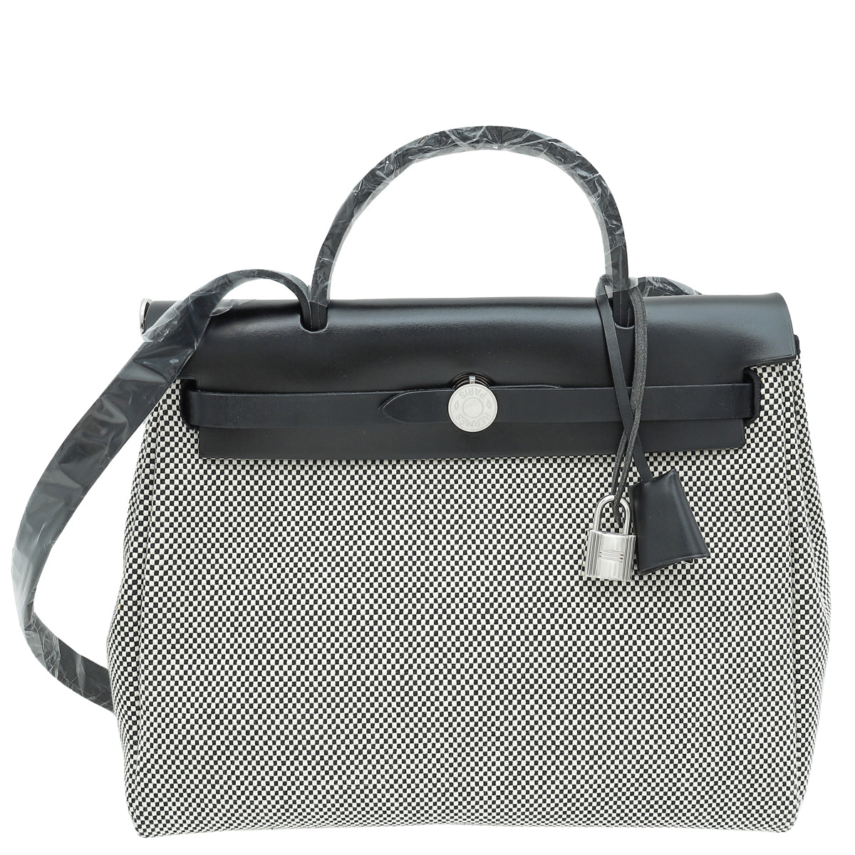 Hermes Bicolor Herbag Zip 31 PM Criss Viking Quadrille Retourne Bag-Hermes-THE CLOSET