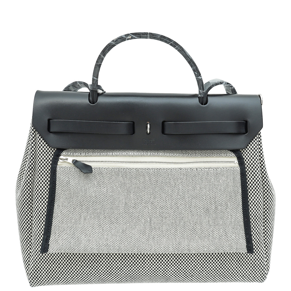 Hermes Bicolor Herbag Zip 31 PM Criss Viking Quadrille Retourne Bag-Hermes-THE CLOSET