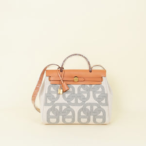 Hermes Bicolor Chaine D'Ancre Motif Herbag 31 PM Bag