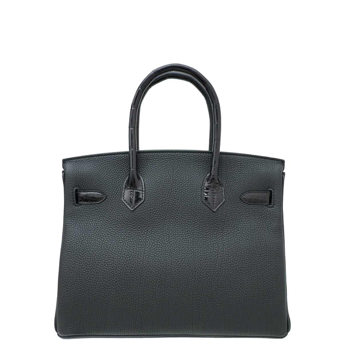 Hermes Noir Touch Niloticus Crocodile Birkin 30 Bag