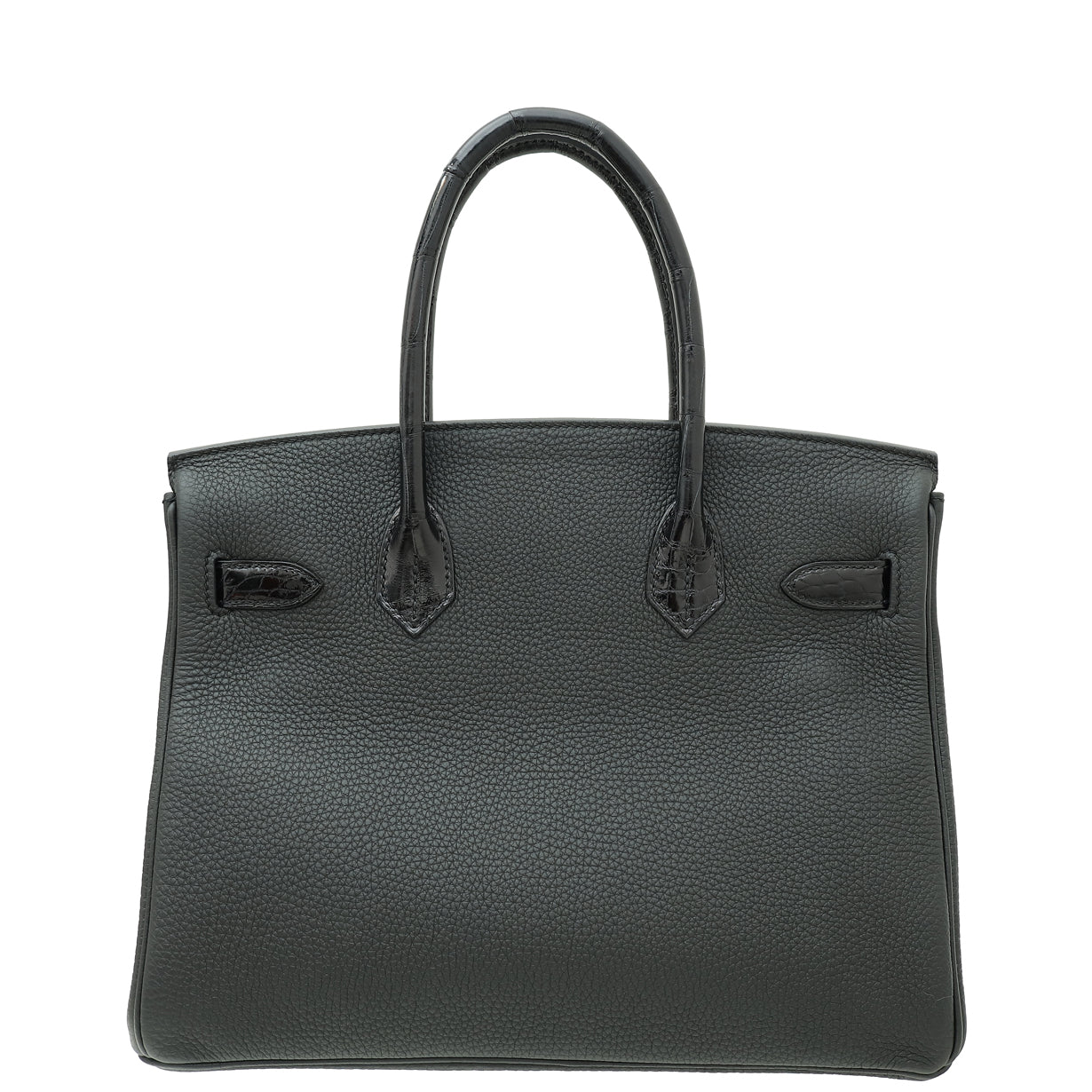 Hermes Noir Shiny Niloticus Crocodile Birkin 30 Touch Tog Bag-Hermes-THE CLOSET