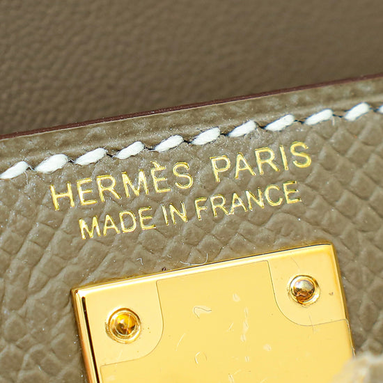 Hermes Etoupe Mini Sellier Kelly Bag