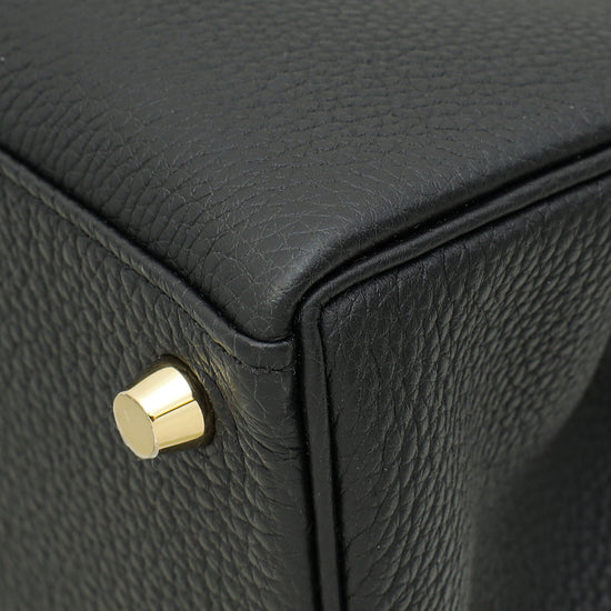 Hermes Noir Kelly Retourne 25 Bag