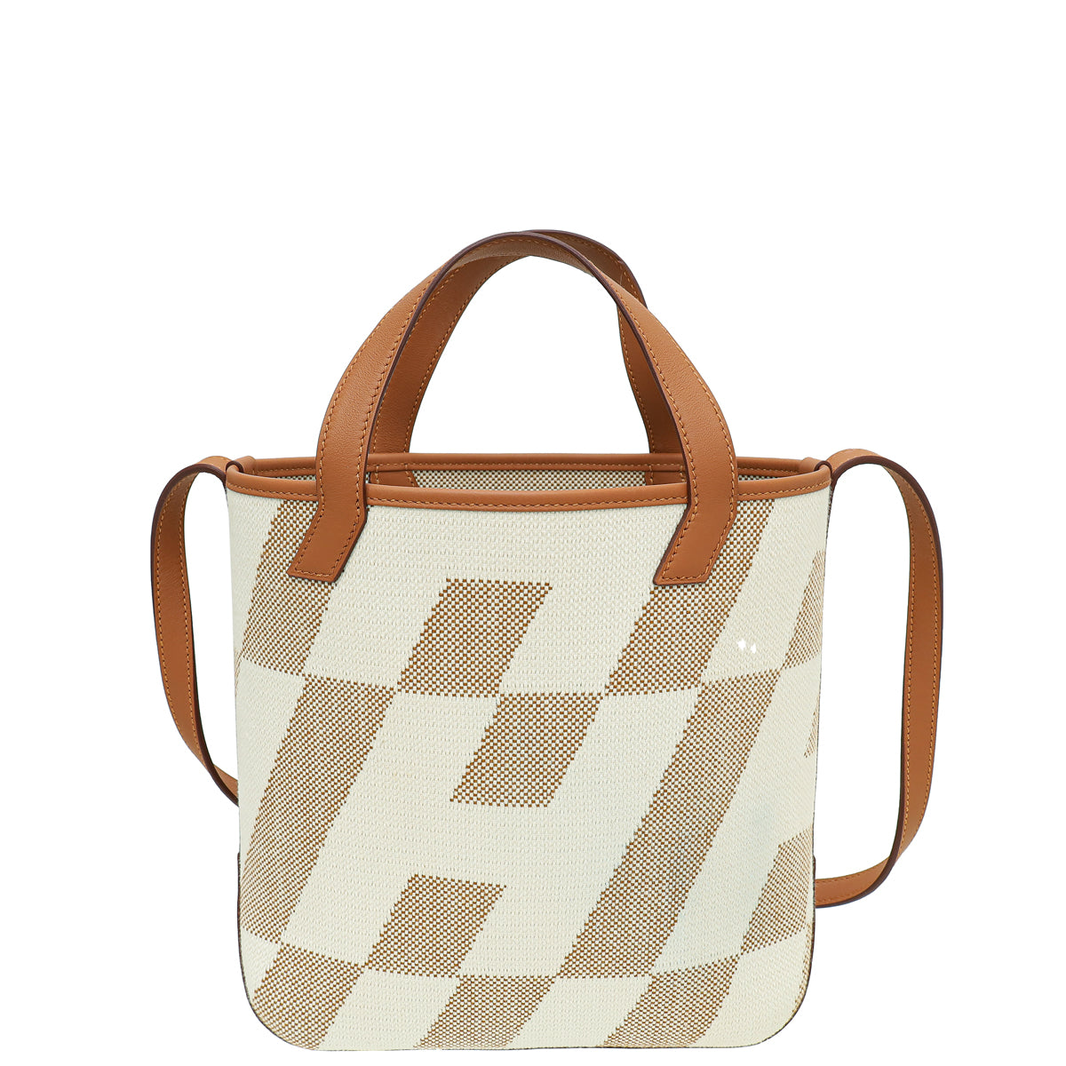 Hermes Bicolor Cabas H en Biais 27 Toile H Swift Bag-Hermes-THE CLOSET