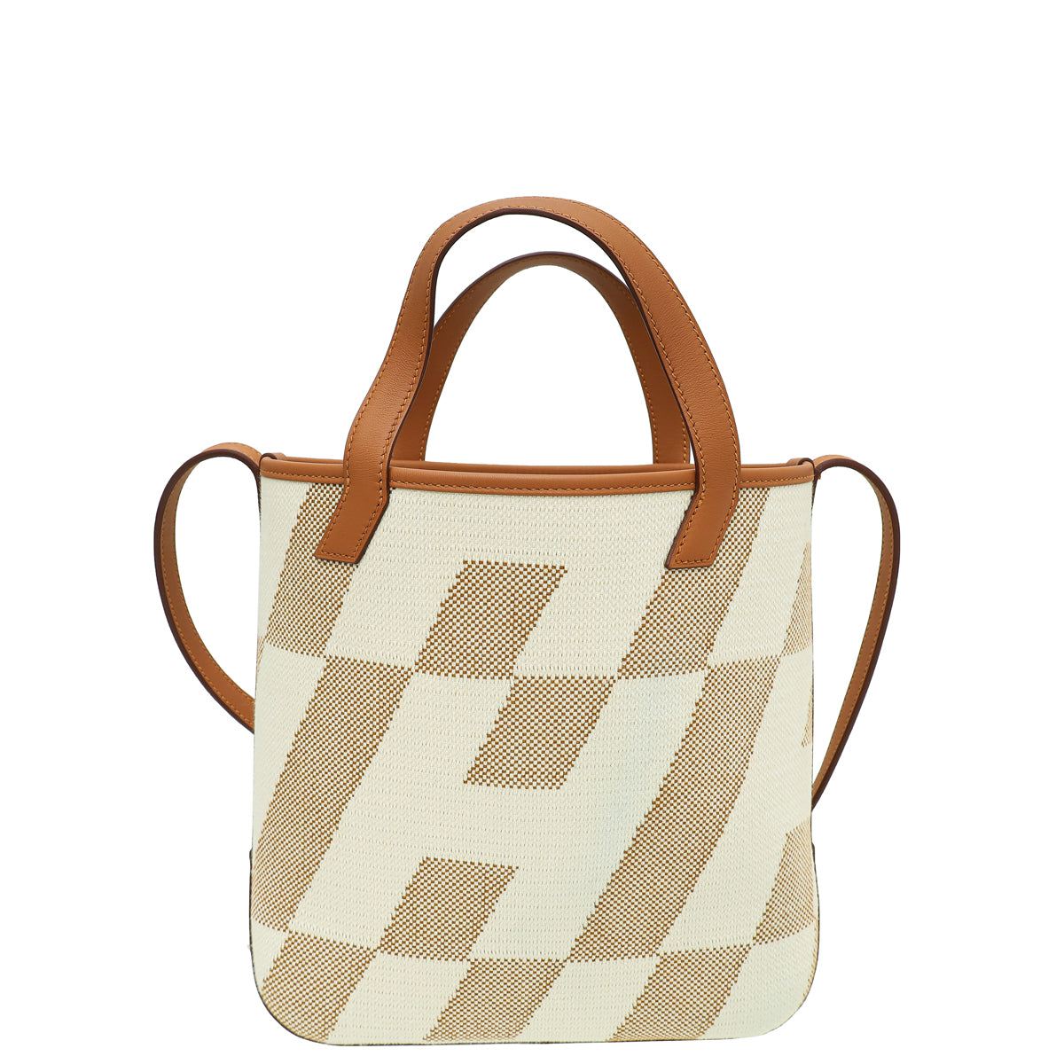 Hermes Bicolor Cabas H en Biais 27 Toile H Swift Bag-Hermes-THE CLOSET