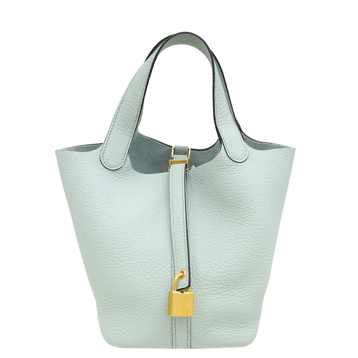 Hermes Bleu Pale Picotin Lock 18 Bag