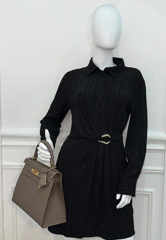 Kelly Sellier Outfit Hermes Mini Kelly Black Outfit Hermes Etoupe