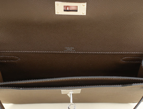 Hermes Ecorce Kelly Depeches 25 Pouch-Hermes-THE CLOSET