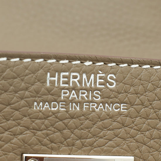 Hermes Etoupe Voyage Kelly 50 Bag