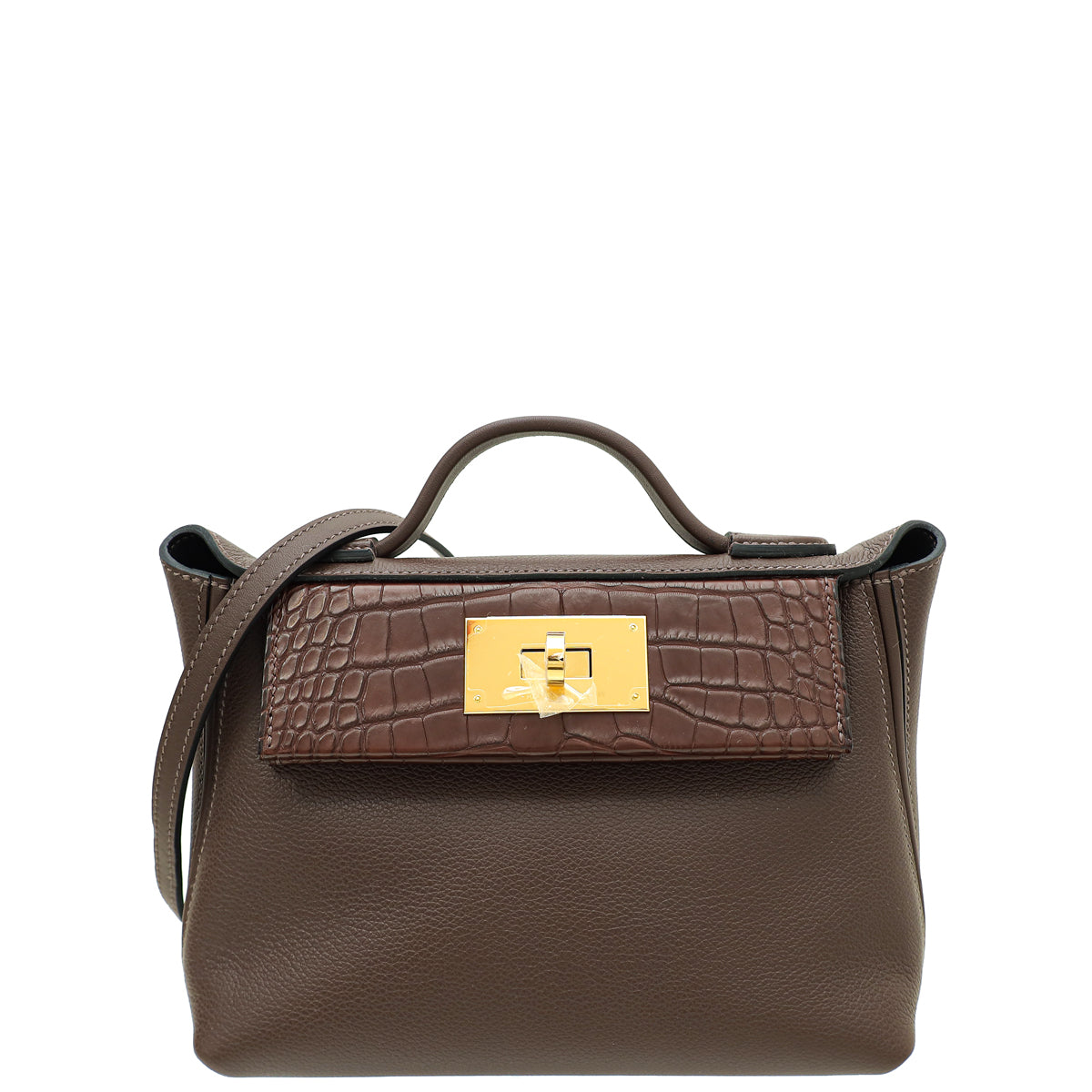 Hermes Bicolor Evercolor Matte Alligator Touch Verso 24/24 21 Bag-Hermes-THE CLOSET