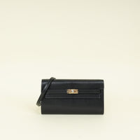 Hermes Noir Kelly To Go Wallet