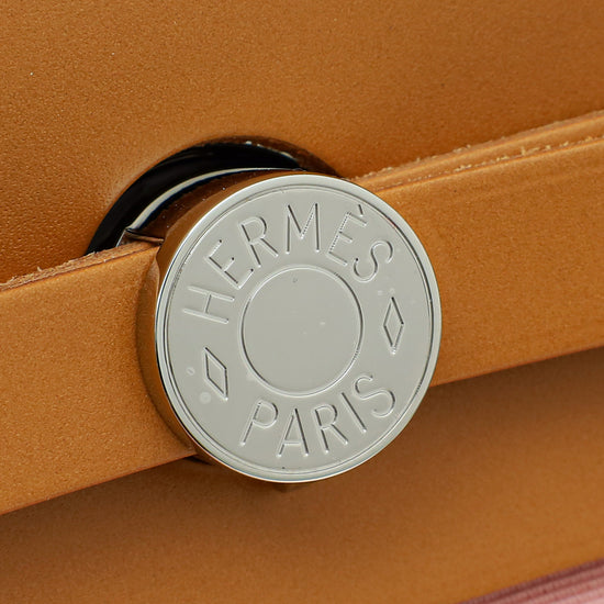 Hermes Bicolor Vache Hunter Toile Herbag Zip 31 Sellier Bag