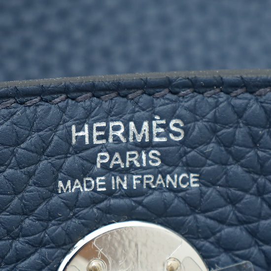 Hermes Bleu de Prusse Mini Lindy Bag