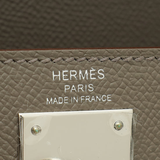 Hermes Etain Sellier Kelly 28 Bag