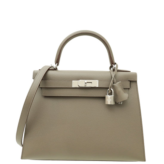 Hermes Etain Sellier Kelly 28 Bag