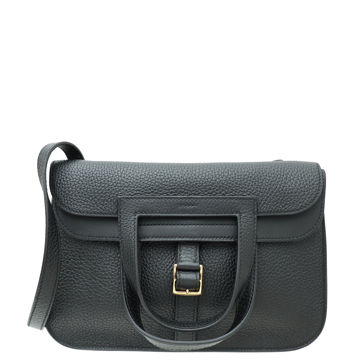 Hermes Noir Halzan 25 Bag