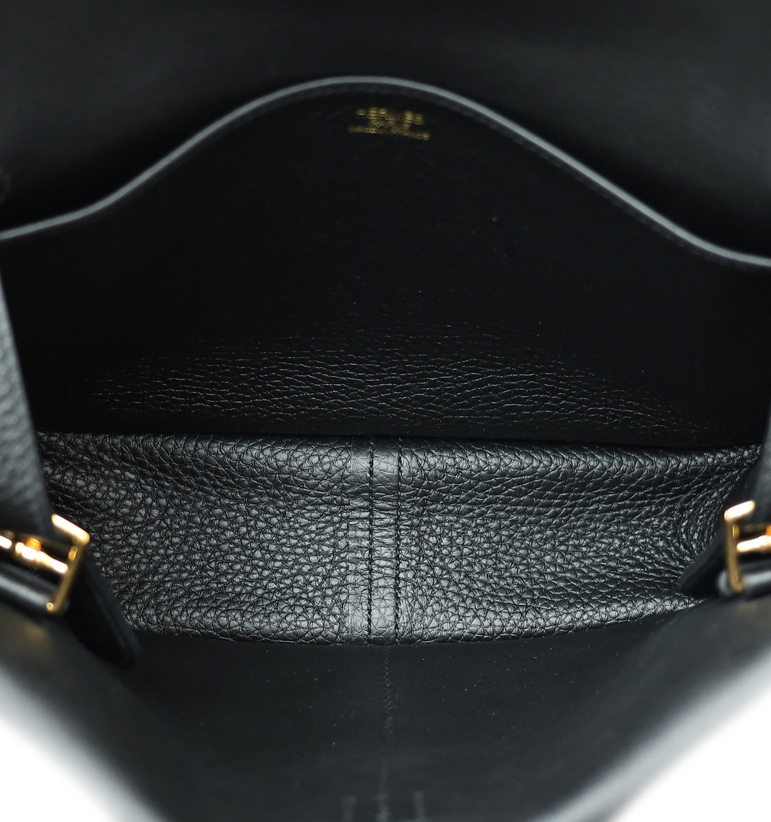 Hermes Noir Halzan 25 Bag