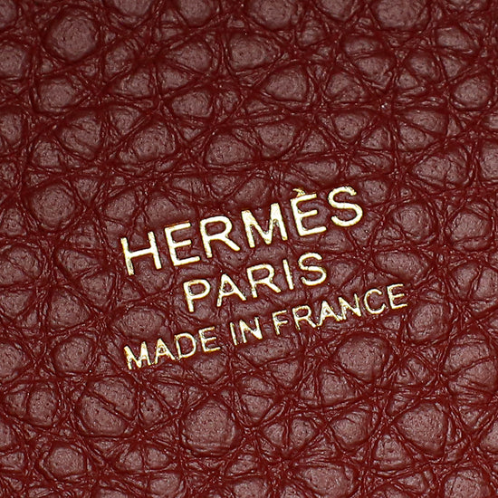 Hermes Rouge H Picotin Lock 18 Bag