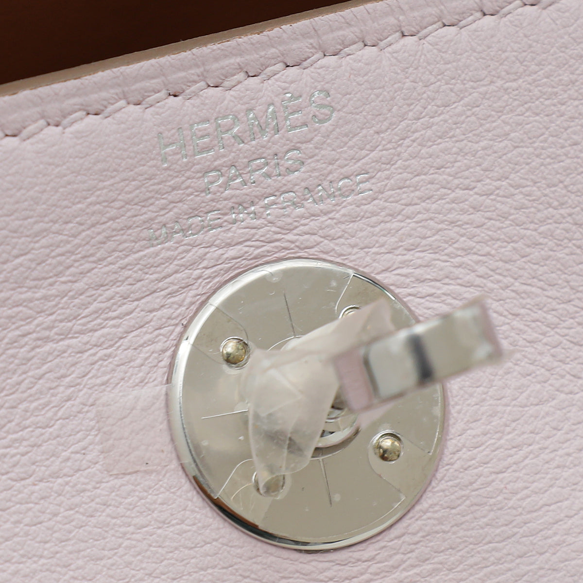 Hermes Mauve Pale Hermes Verso Mini Lindy Bag