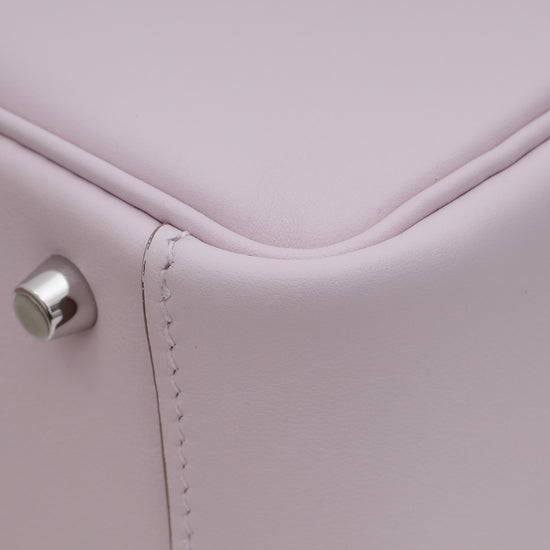 Load image into Gallery viewer, Hermes Mauve Pale Hermes Verso Mini Lindy Bag
