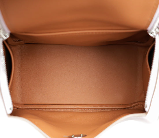 Load image into Gallery viewer, Hermes Mauve Pale Hermes Verso Mini Lindy Bag
