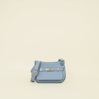 Hermes Bleu Lin Jypsiere Mini Bag