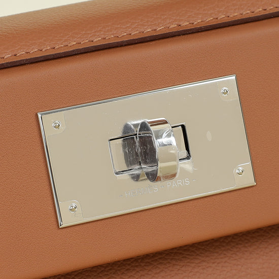 Hermes Gold 24/24 21 Evercolor and Swift Bag