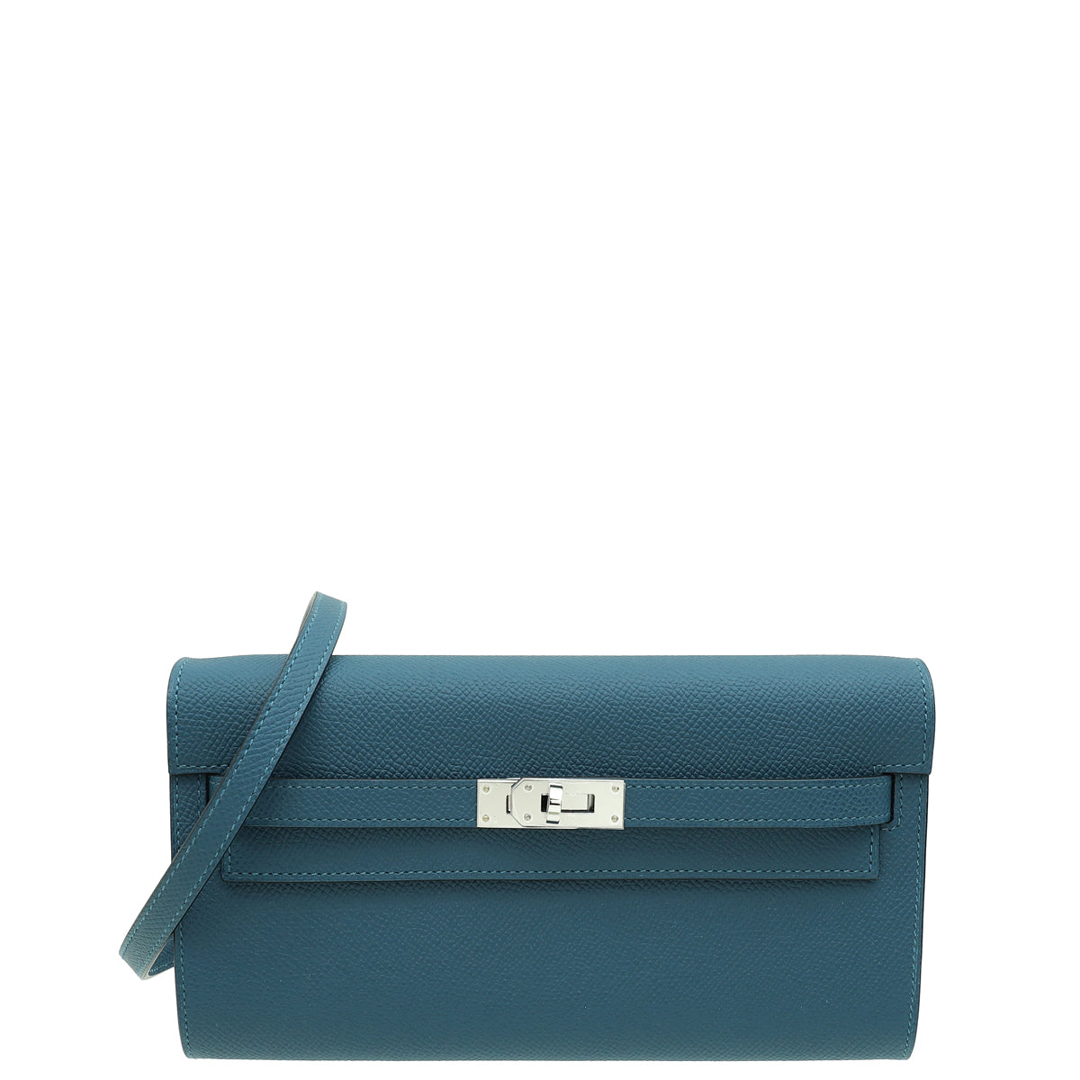 Hermes Bleu Thalassa Kelly To Go Wallet