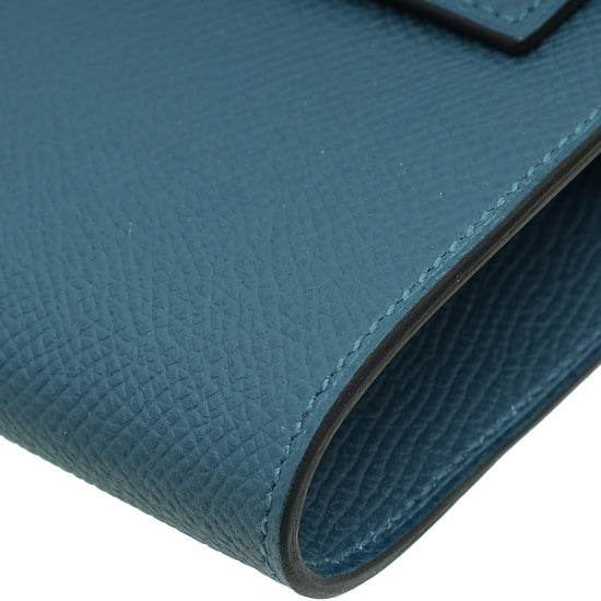 Hermes Bleu Thalassa Kelly To Go Wallet