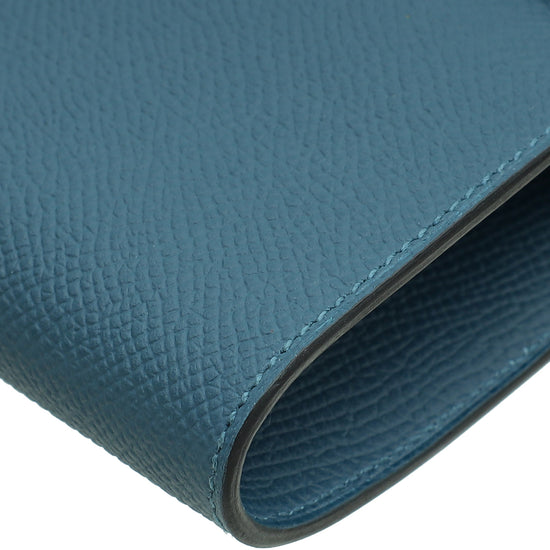 Hermes Bleu Thalassa Kelly To Go Wallet