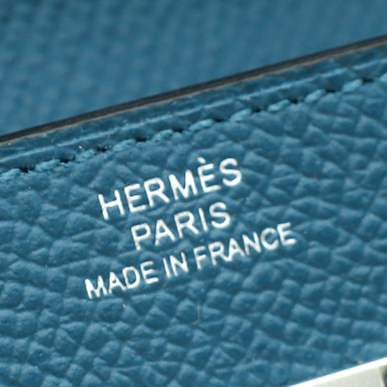 Hermes Bleu Thalassa Kelly To Go Wallet