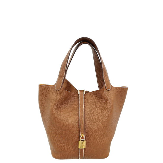 Hermes Gold Picotin Lock 22 Bag