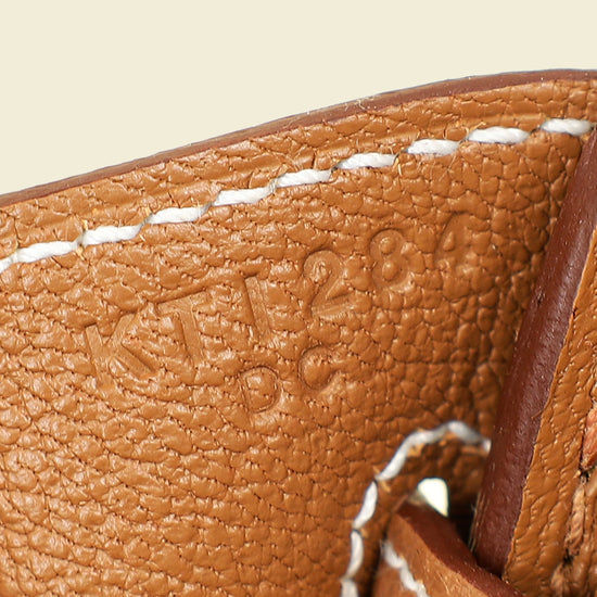 Hermes Gold Birkin 25 Bag