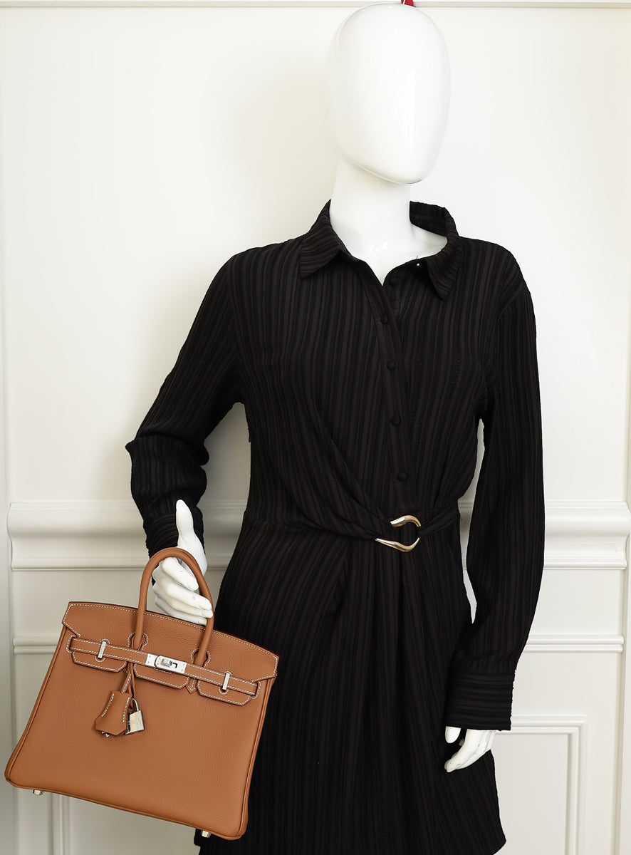 Hermes Gold Birkin 25 Bag