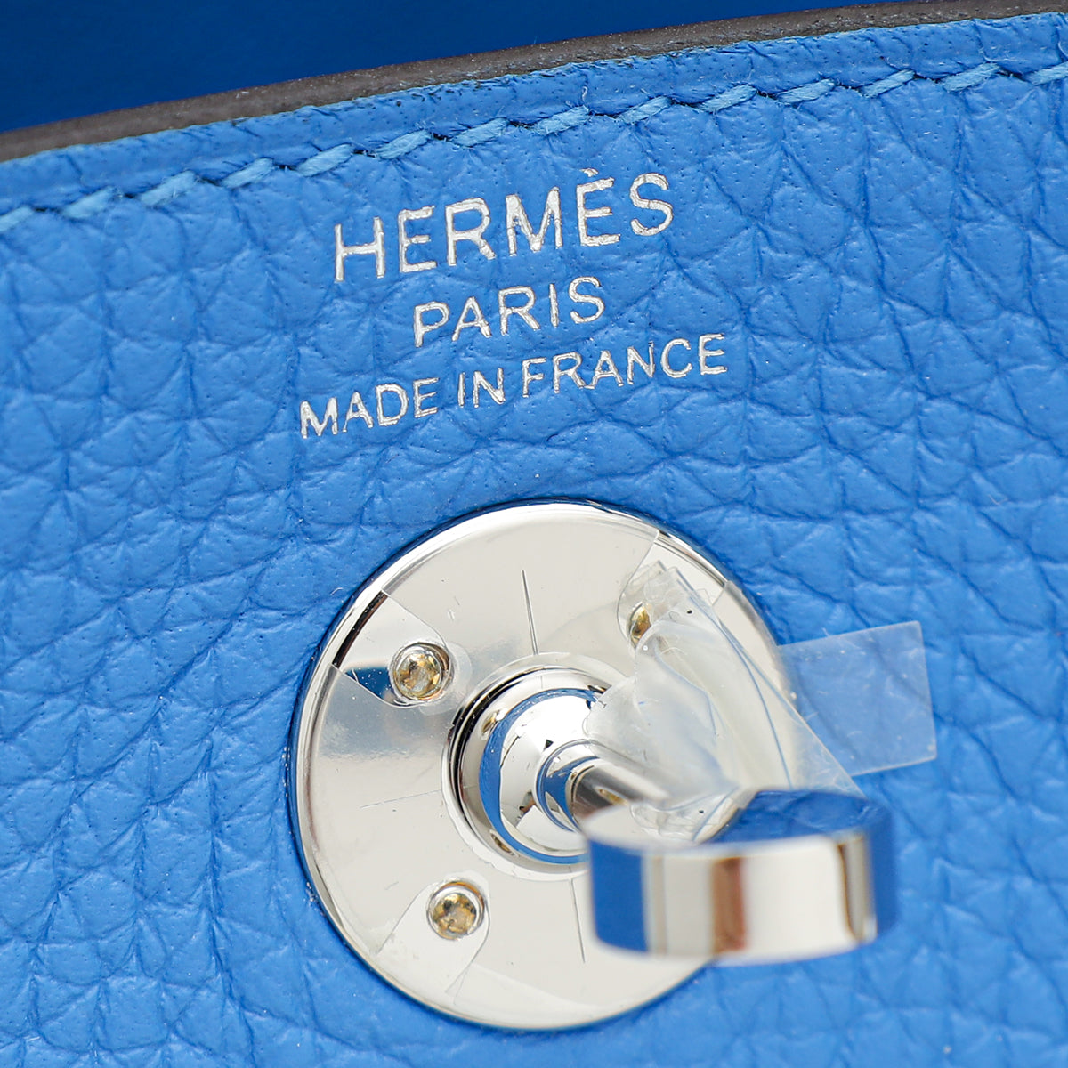 Hermes Bleu Hydra Mini Lindy Bag