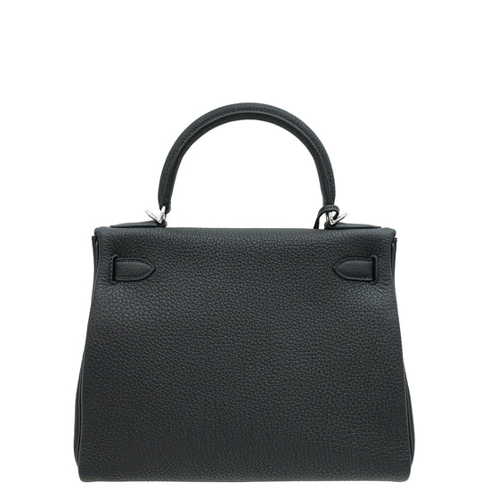 Hermes Noir Retourne Kelly 28 Bag