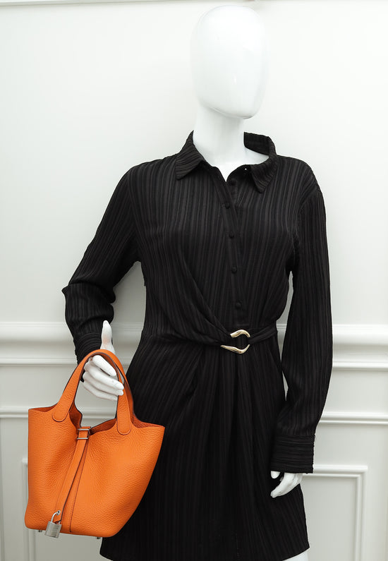 Hermes Orange Picotin Lock 18 Bag-Hermes-THE CLOSET
