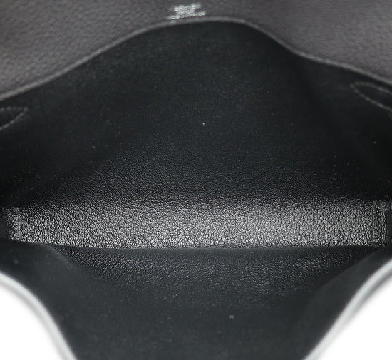 Load image into Gallery viewer, Hermes Noir Kelly Depeches 25 Pouch

