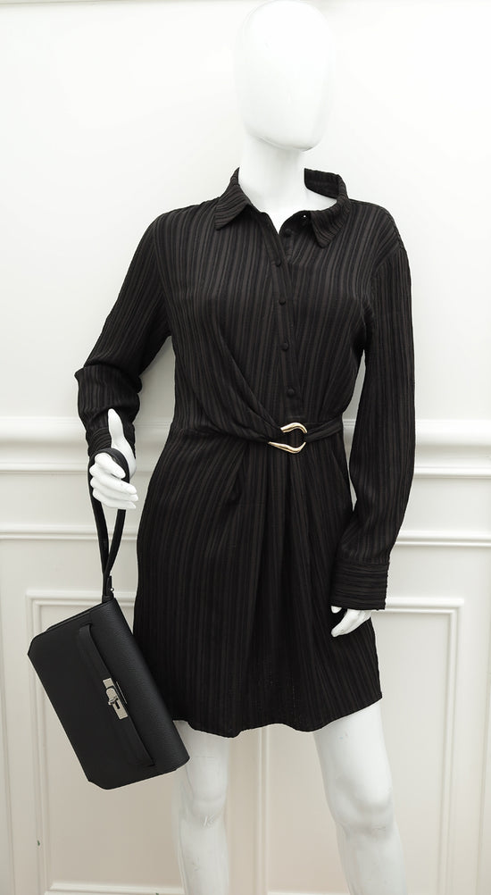 Load image into Gallery viewer, Hermes Noir Kelly Depeches 25 Pouch
